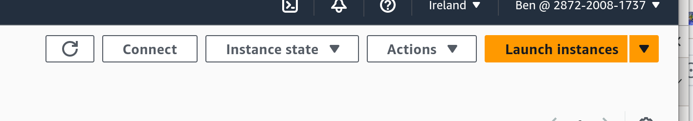 AWS EC2 Console