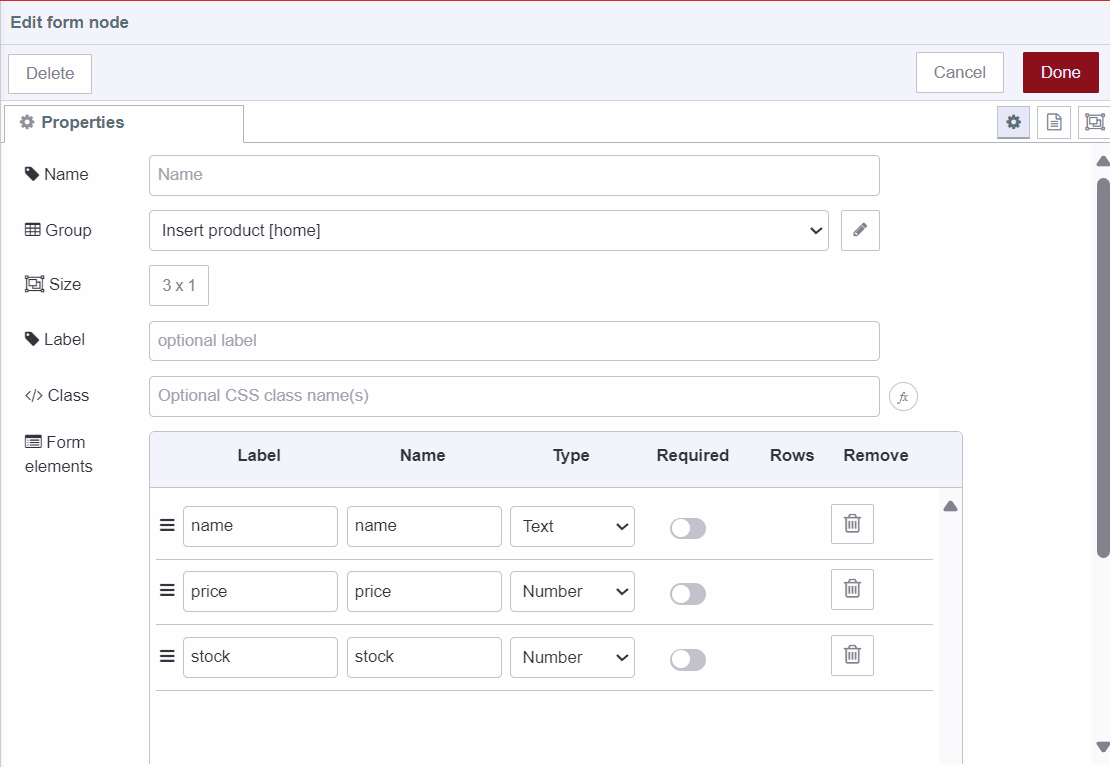 "Adding form to insert data"